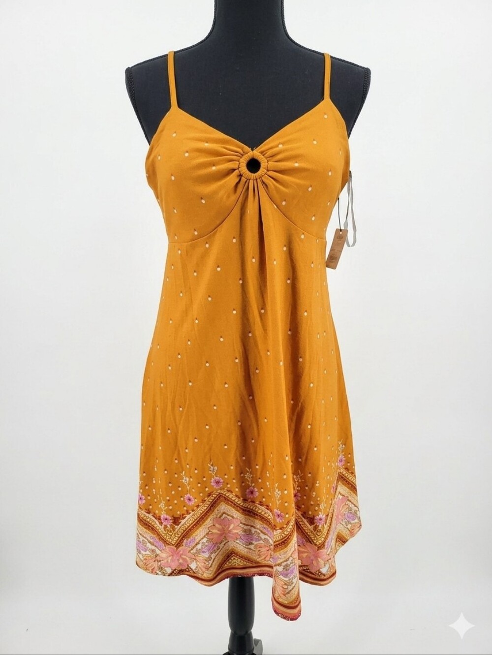 Womens Mudd Dress Size M In Orange Print